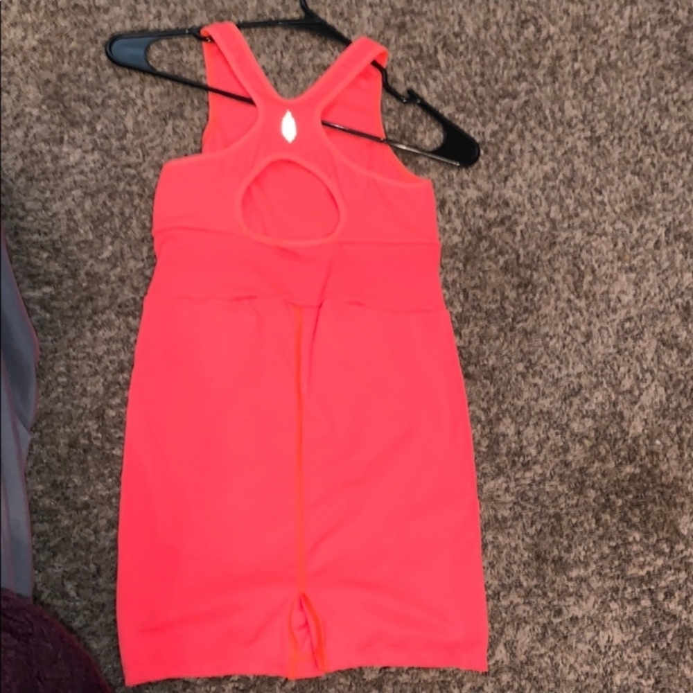 Free People Movement Every Single Time Runsie. NWTS Neon Coral sz M/L